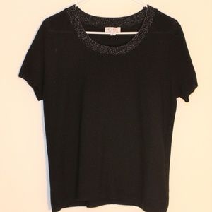 Denim & Co black sweater size M Woman's